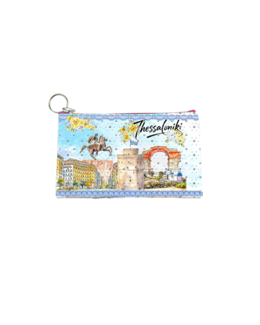 Πορτοφόλι Souvenir μπρελόκ - PVC - Thessaloniki - 16*10cm