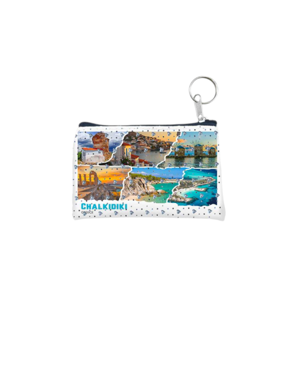 Πορτοφόλι Souvenir μπρελόκ - PVC - Chalkidiki - 11*7cm