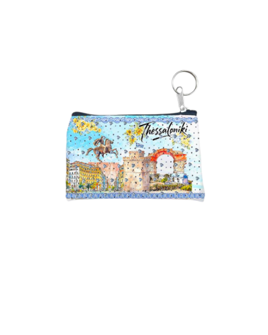 Πορτοφόλι Souvenir μπρελόκ - PVC - Thessaloniki - 11*7cm