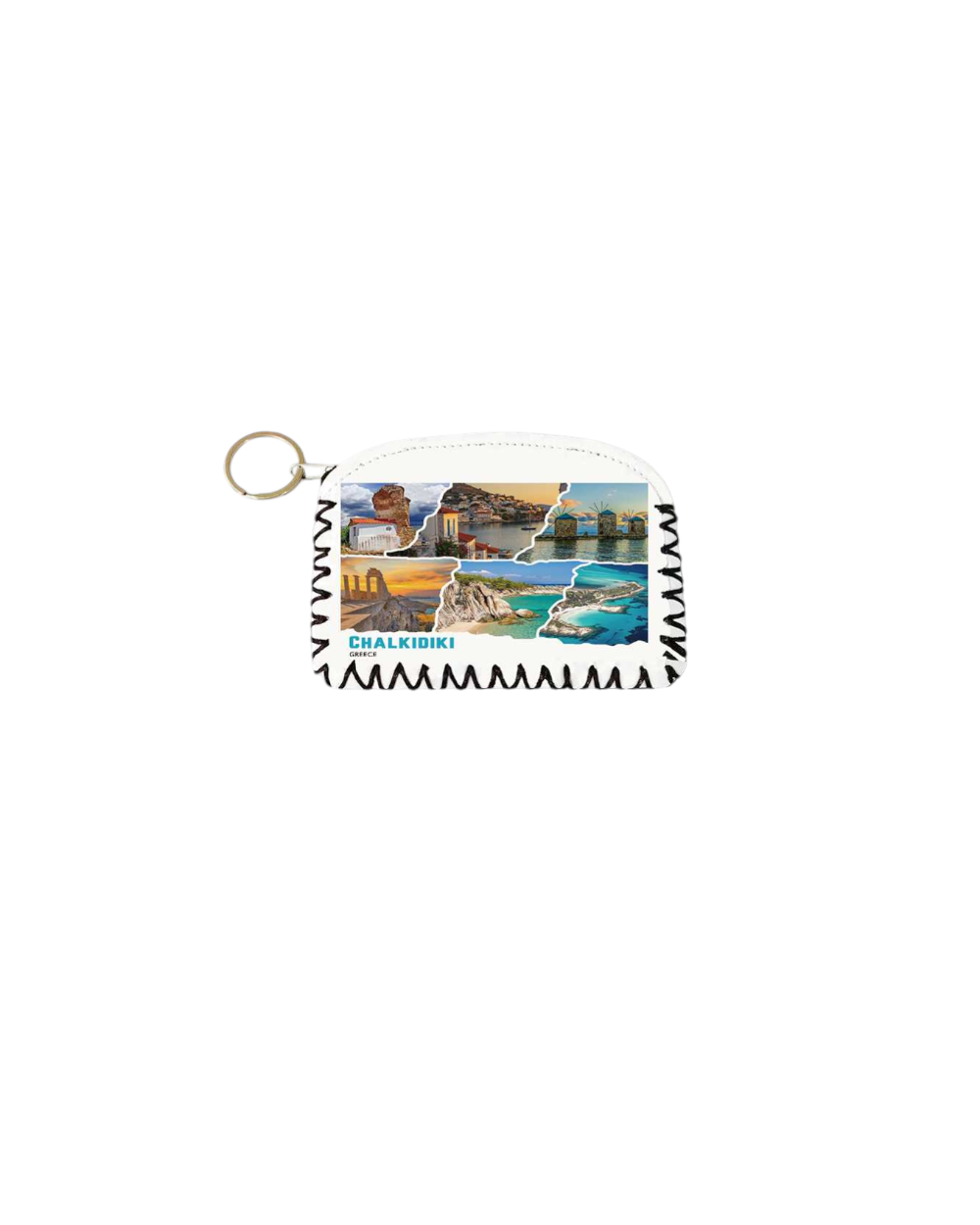 Πορτοφόλι Souvenir μπρελόκ - PVC - Chalkidiki - 14*9cm