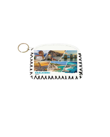 Πορτοφόλι Souvenir μπρελόκ - PVC - Chalkidiki - 14*9cm