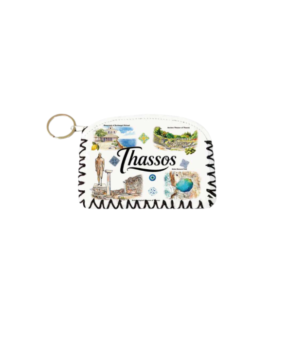 Πορτοφόλι Souvenir μπρελόκ - PVC - Thassos - 14*9cm