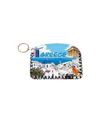 Πορτοφόλι Souvenir μπρελόκ - PVC - Greece - 14*9cm