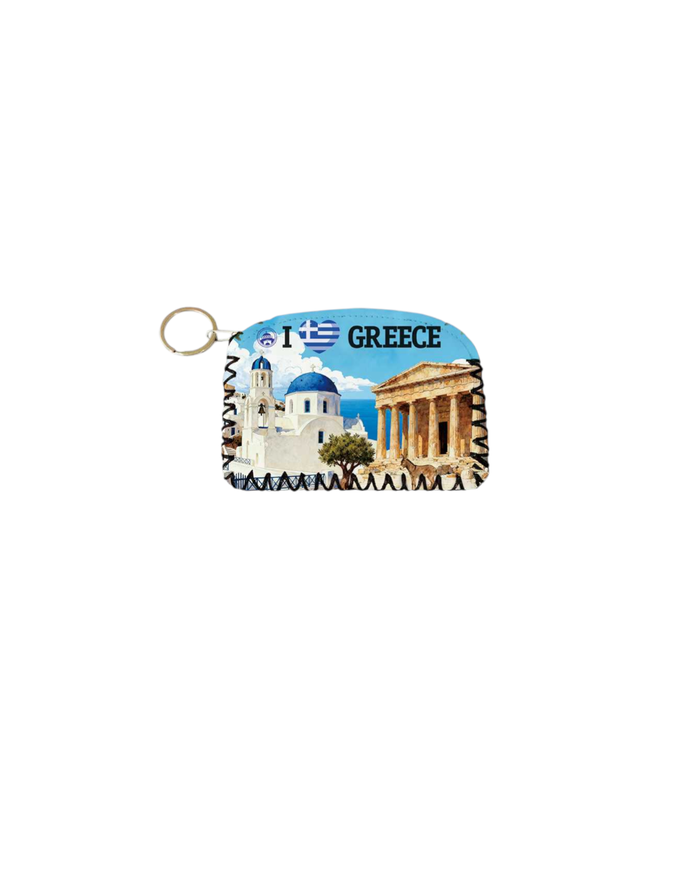 Πορτοφόλι Souvenir μπρελόκ - PVC - Greece - 14*9cm