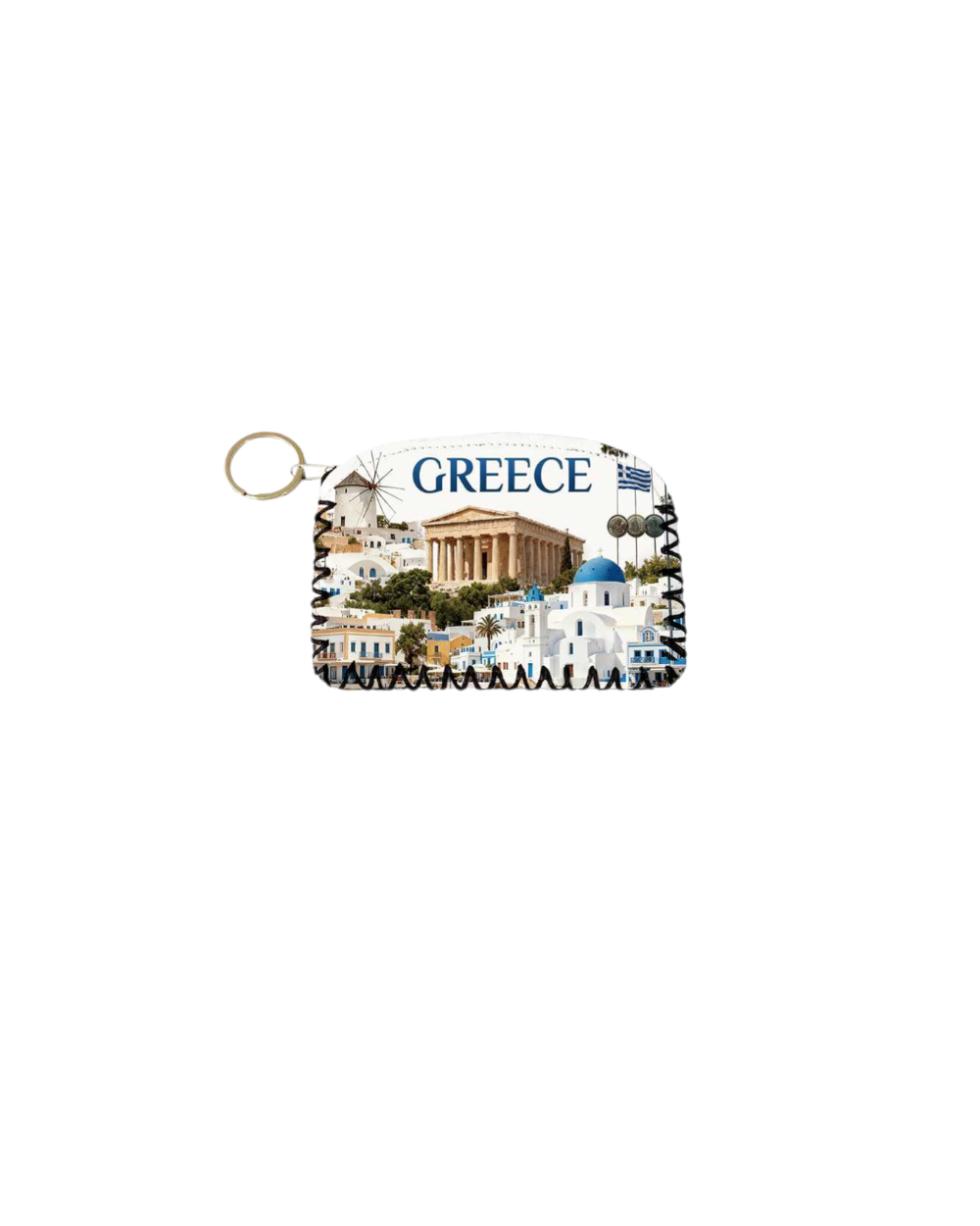 Πορτοφόλι Souvenir μπρελόκ - PVC - Greece - 14*9cm