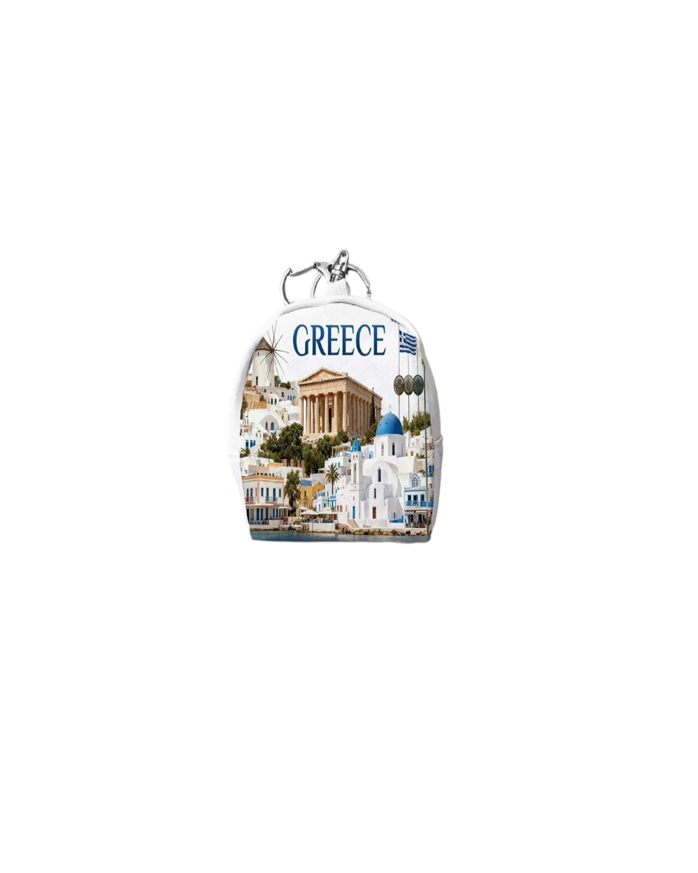 Πορτοφόλι Souvenir μπρελόκ mini - PVC - Greece - 7*9*4.5cm