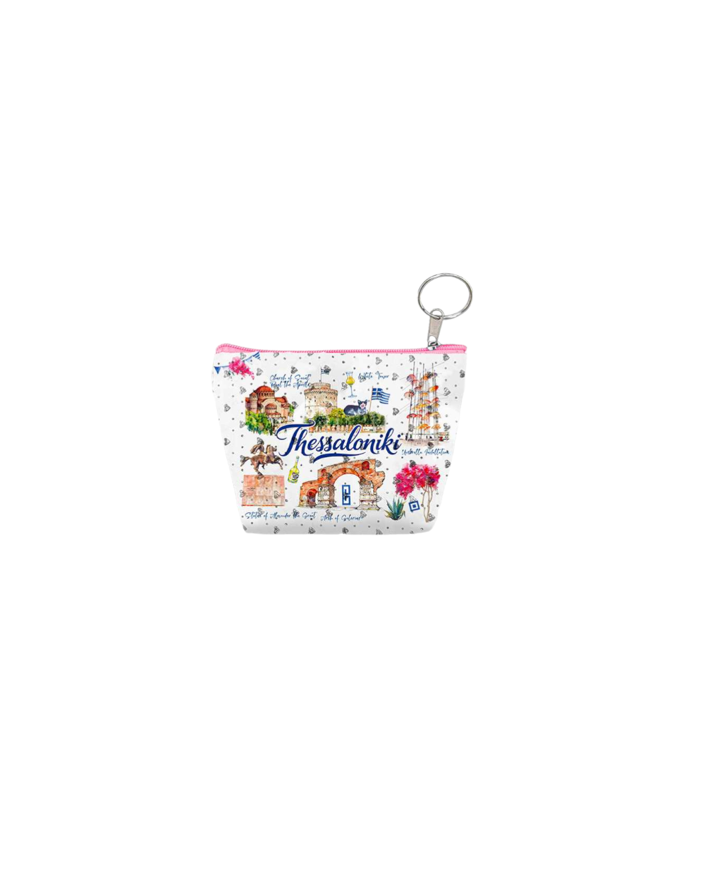Πορτοφόλι Souvenir μπρελόκ mini - PVC - Thessaloniki - 11*7*4cm