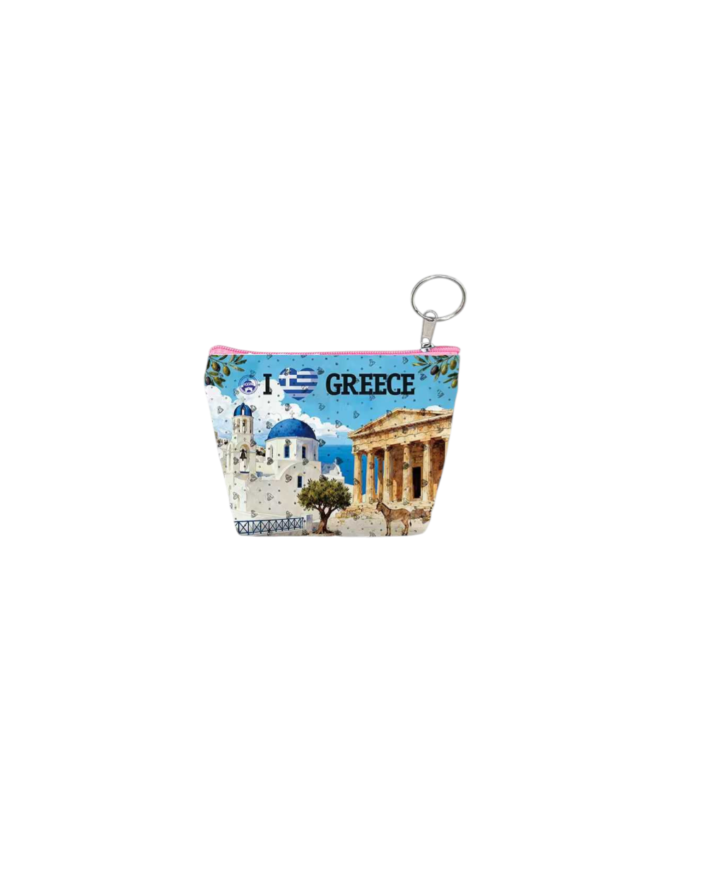 Πορτοφόλι Souvenir μπρελόκ mini - PVC - Greece - 11*7*4cm