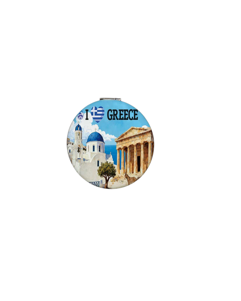 Kαθρέπτης τσέπης Souvenir - Greece - 7*7*3cm