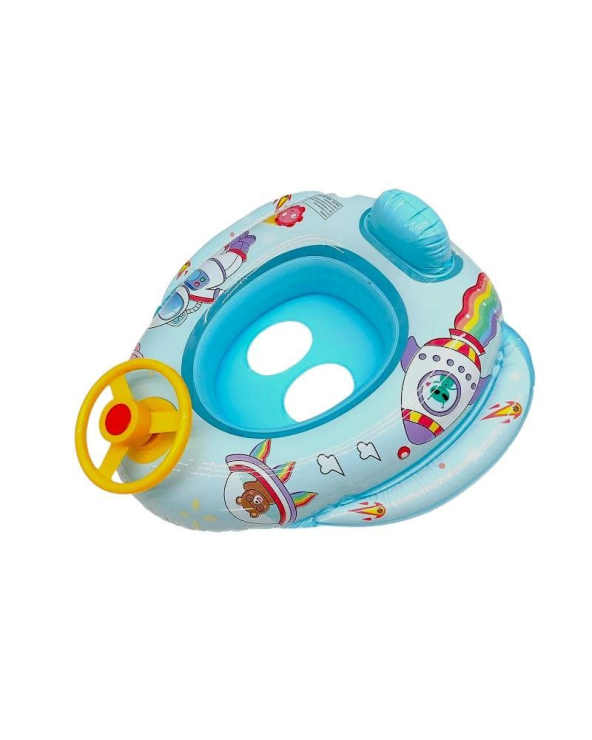 Παιδικό φουσκωτό σωσίβιο με κάθισμα & τιμόνι - SL-B016A - 150502 - Blue