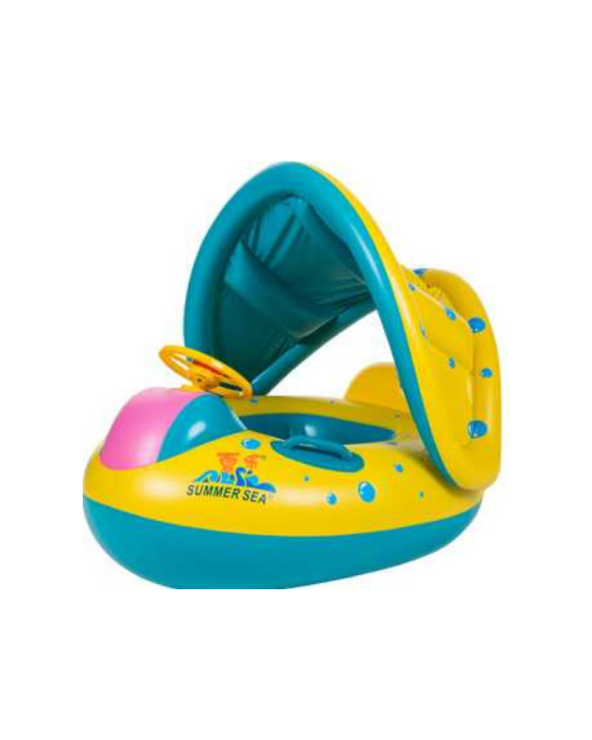 Παιδικό φουσκωτό σωσίβιο με κάθισμα & σκέπαστρο - 90cm