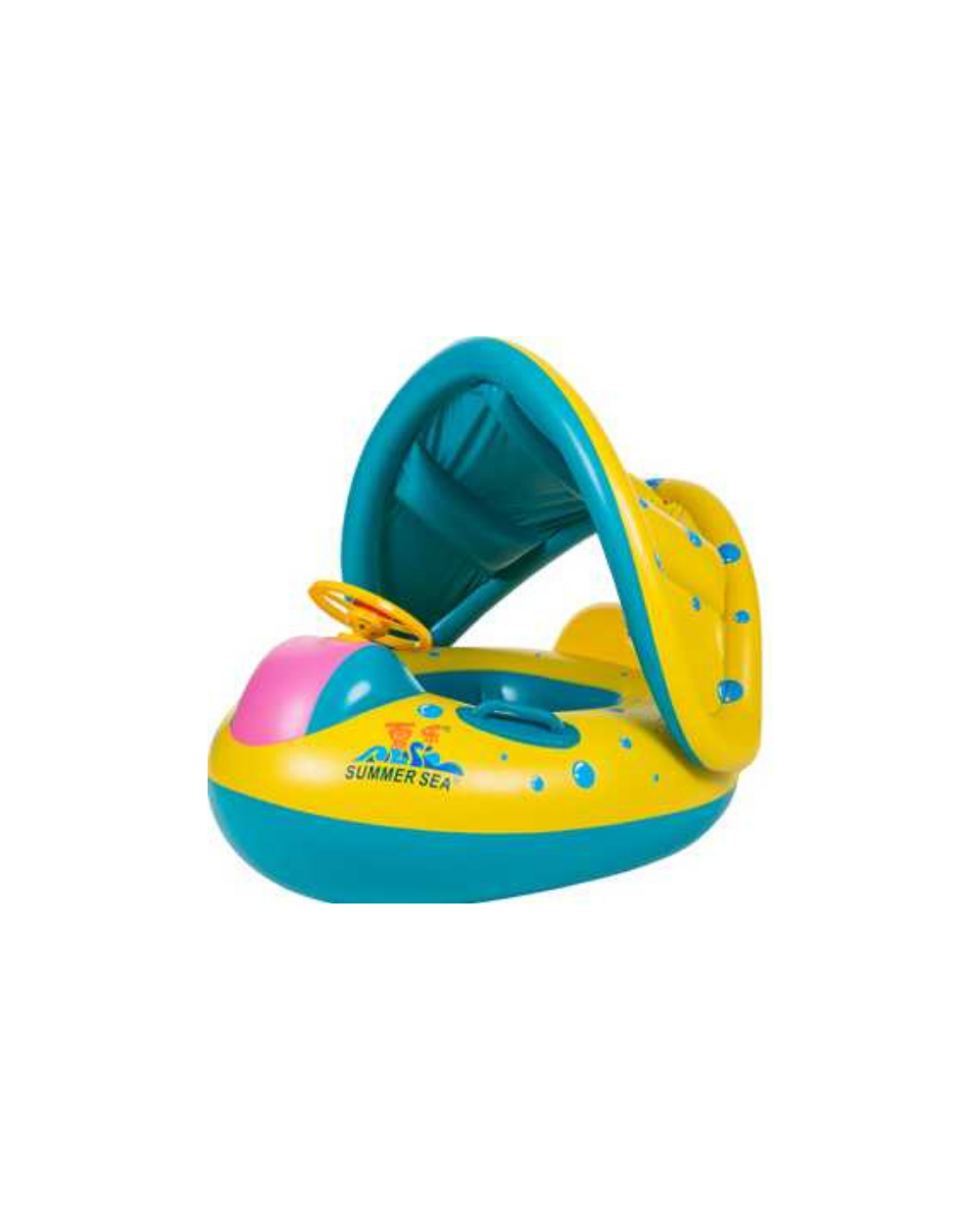 Παιδικό φουσκωτό σωσίβιο με κάθισμα & σκέπαστρο - 90cm