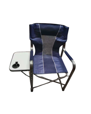 Πτυσσόμενη καρέκλα camping με ενσωματωμένο τραπεζάκι - 1811 - 170143 - Blue