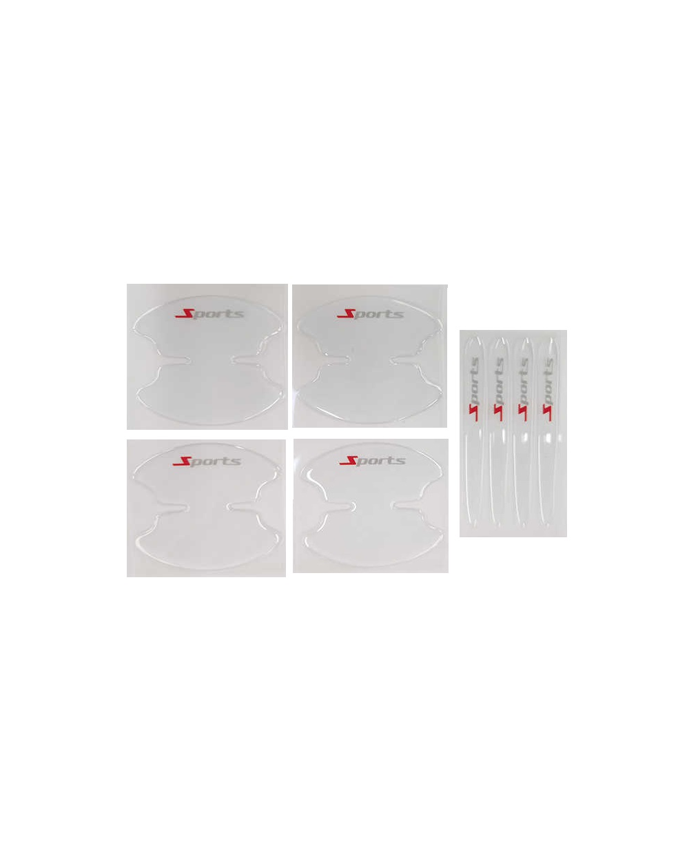 Προστατευτικό αυτοκόλλητο χερουλιού πόρτας αυτοκινήτου - 4pcs - 1405411/K