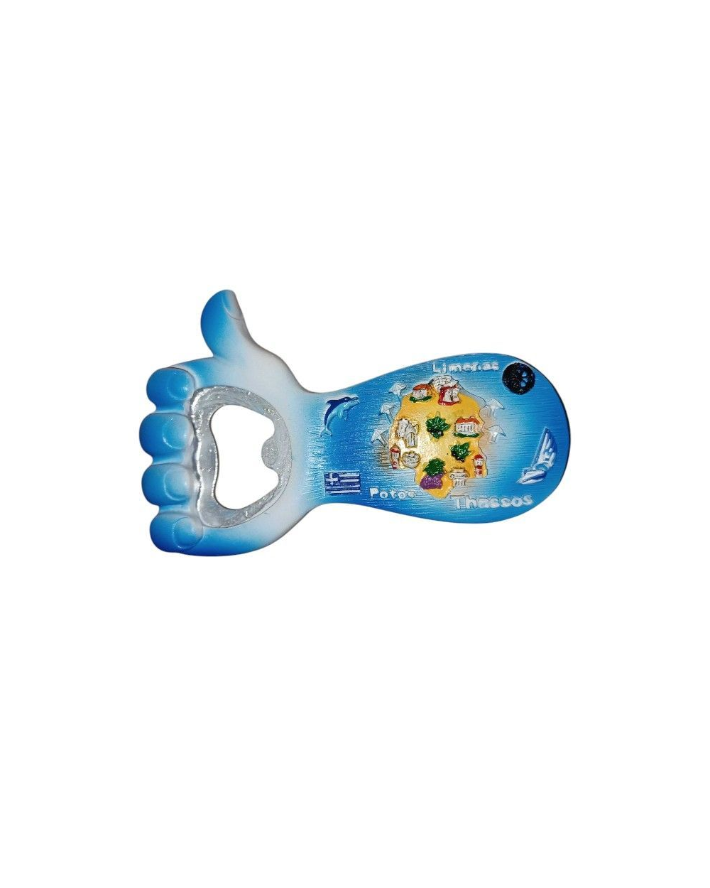 Τουριστικό μαγνητάκι Souvenir - Ανοιχτήρι - Σετ 12pcs - Thassos