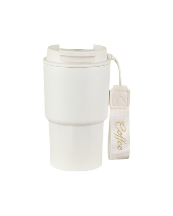 Φορητό παγούρι-θερμός με ψηφιακό θερμόμετρο - 500ml - 722382 - White