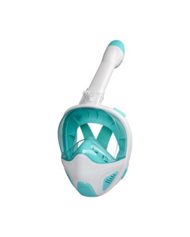 Μάσκα θαλάσσης Full Face με αναπνευστήρα - F-203 - 117404 - White/Green