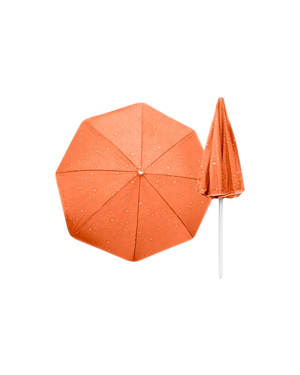 Ομπρέλα θαλάσσης & camping - 120cm - 181789 - Orange