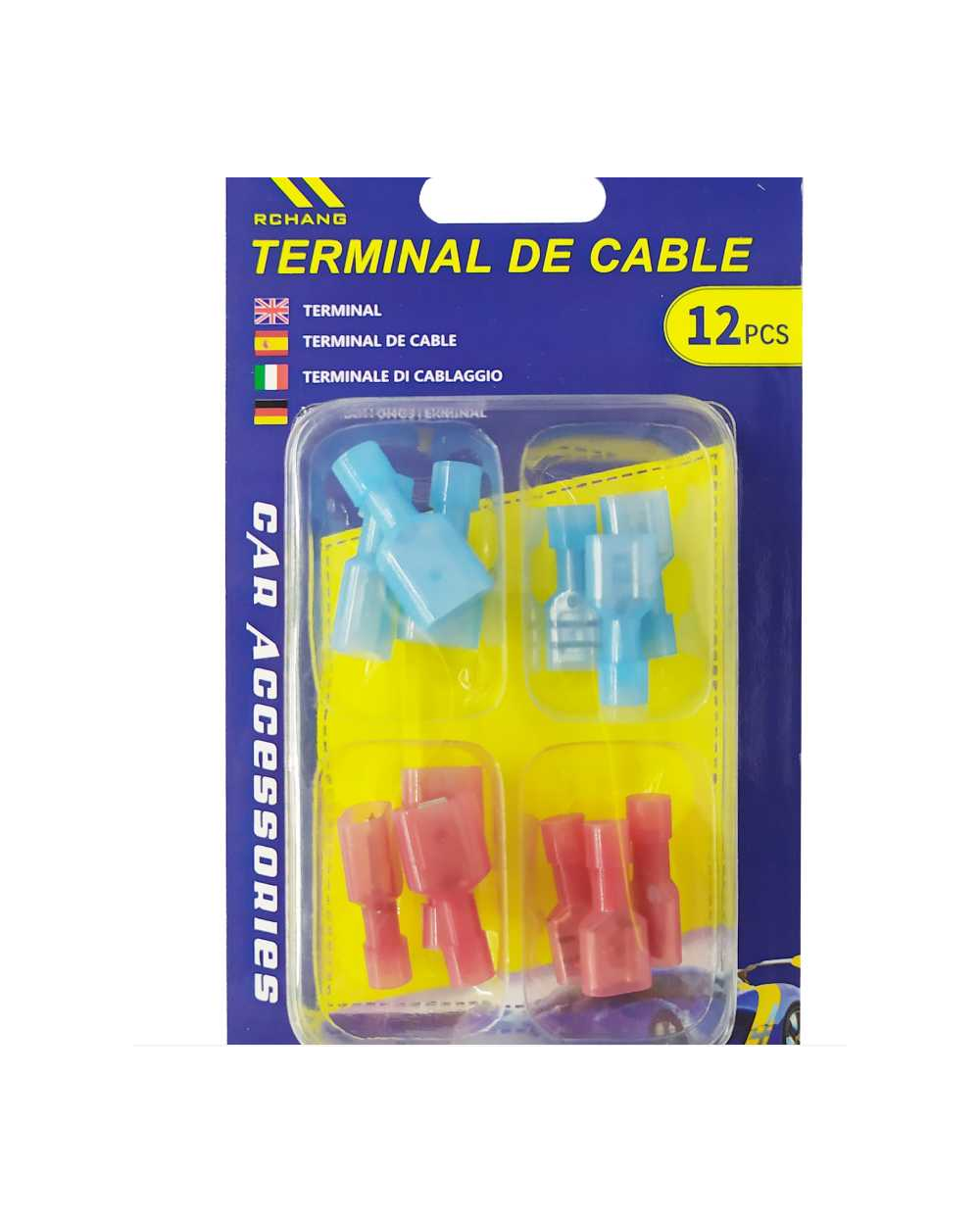 Σετ ακροδέκτες καλωδίων συρταρωτοί - T-tap - Male &amp;amp; Female - 12pcs