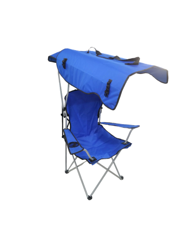 Πτυσσόμενη καρέκλα camping με σκίαστρο - 1053T - 170068 - Blue