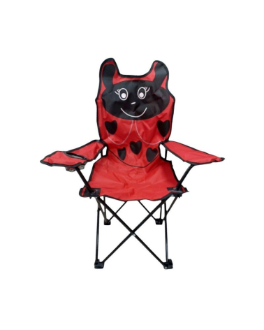 Παιδική πτυσσόμενη καρέκλα camping - 1015 - 241705 - Red