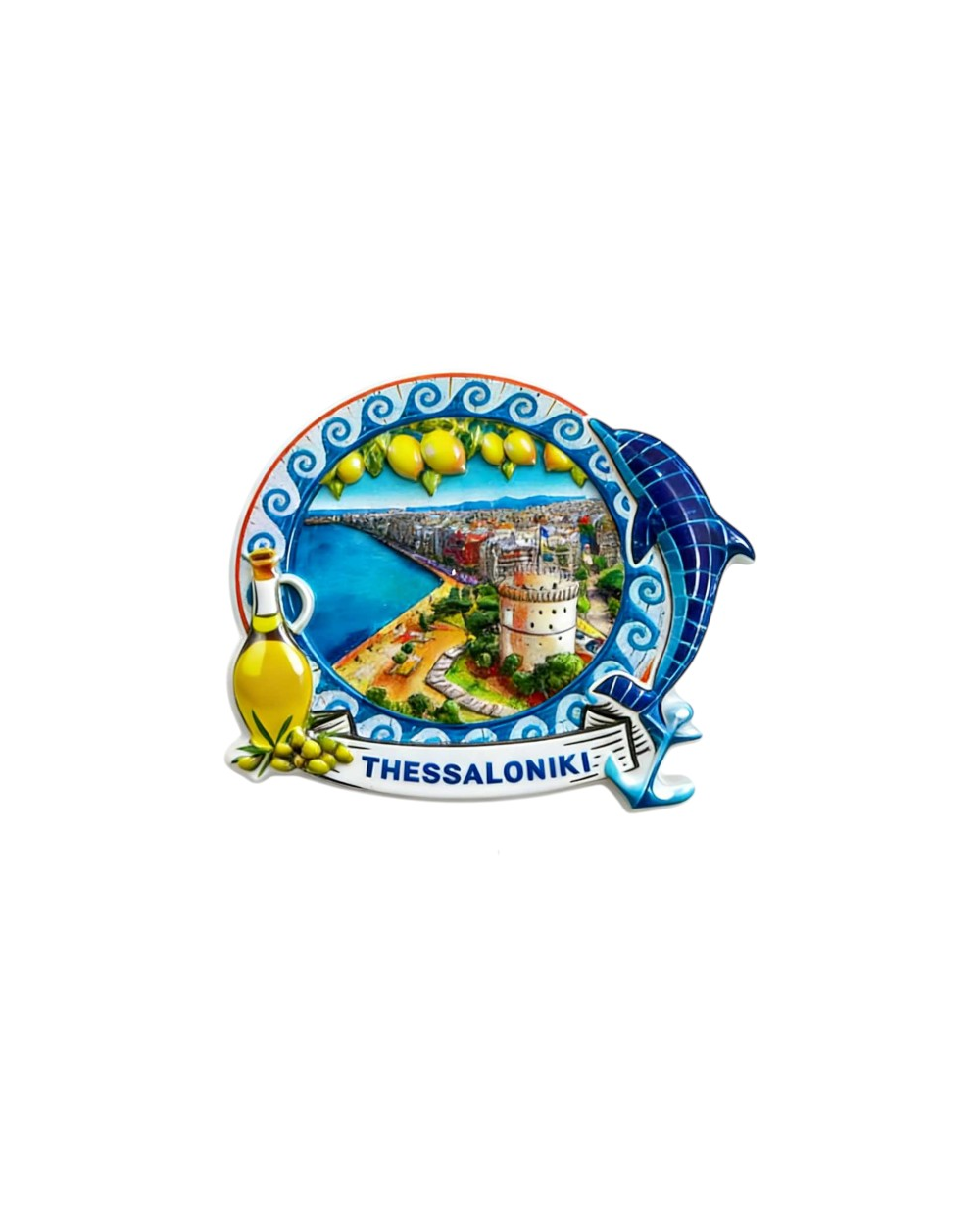 Τουριστικό μαγνητάκι Souvenir - Σετ 12pcs - Thessaloniki