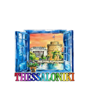 Τουριστικό μαγνητάκι Souvenir - Σετ 12pcs - Thessaloniki