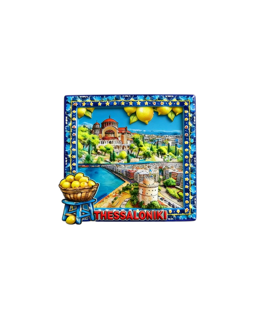 Τουριστικό μαγνητάκι Souvenir - Σετ 12pcs - Thessaloniki