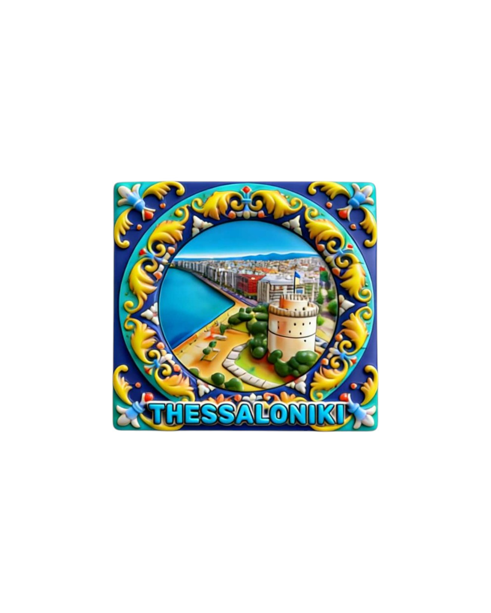 Τουριστικό μαγνητάκι Souvenir - Σετ 12pcs - Thessaloniki
