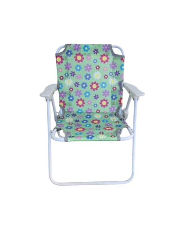 Παιδική πτυσσόμενη καρέκλα camping - 2012 - 241729 - Green/Flowers