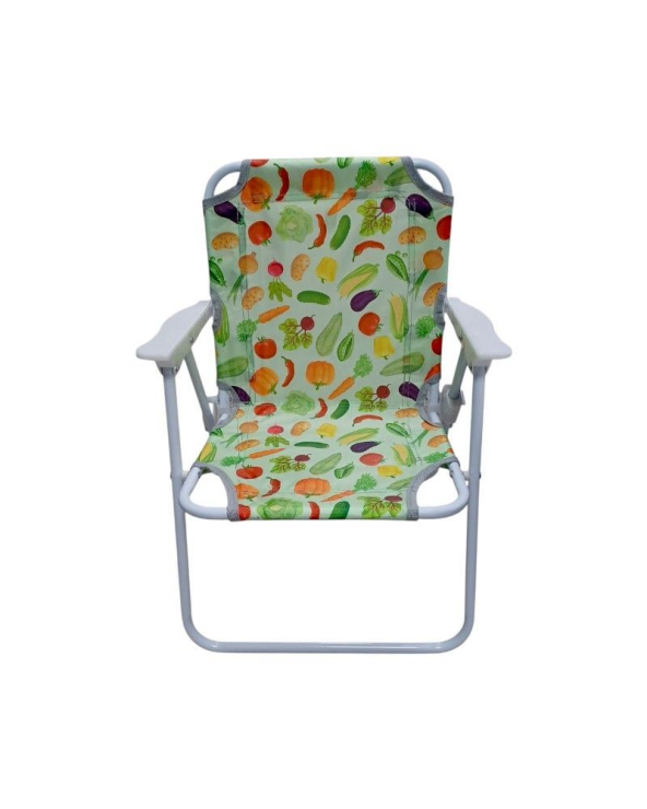 Παιδική πτυσσόμενη καρέκλα camping - 2012 - 241729 - Green/Veggies