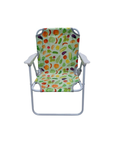 Παιδική πτυσσόμενη καρέκλα camping - 2012 - 241729 - Green/Veggies