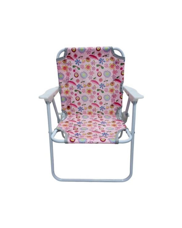 Παιδική πτυσσόμενη καρέκλα camping - 2012 - 241729 - Pink/Flowers