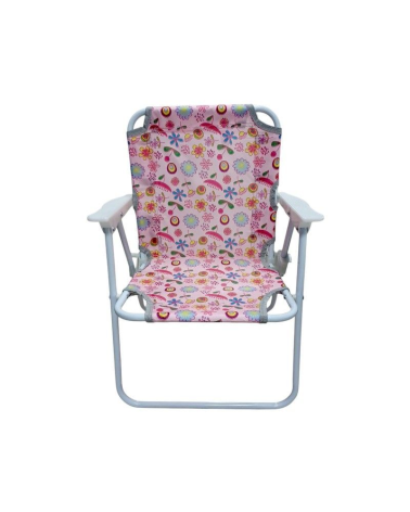 Παιδική πτυσσόμενη καρέκλα camping - 2012 - 241729 - Pink/Flowers
