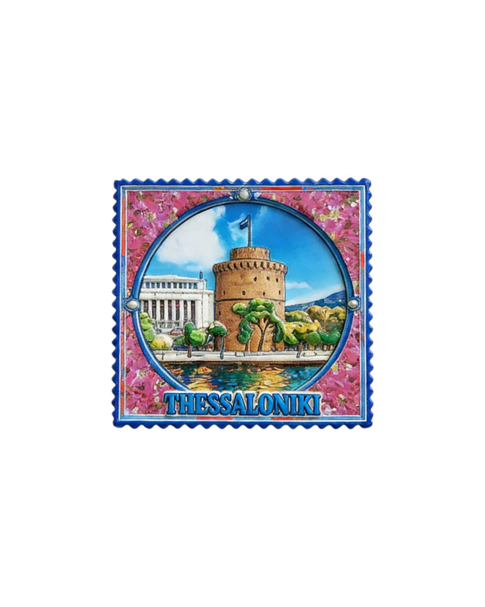 Τουριστικό μαγνητάκι Souvenir - Σετ 12pcs - Thessaloniki