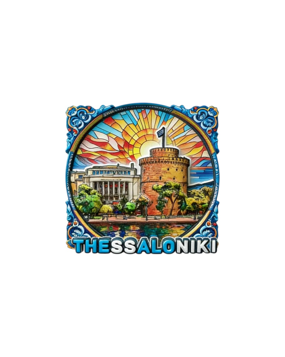 Τουριστικό μαγνητάκι Souvenir - Σετ 12pcs - Thessaloniki