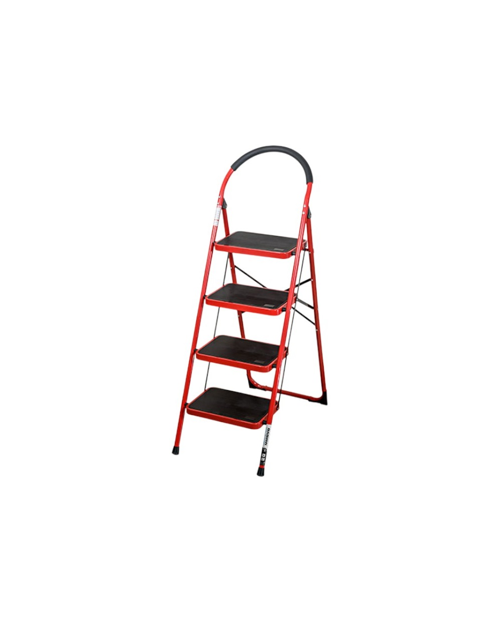 Πτυσσόμενη σκάλα σιδερένια - 105-4 - 711278 - Red