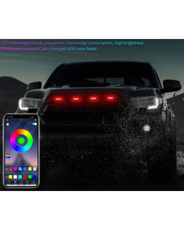 Φώτα ημέρας αυτοκινήτου LED RGBW - R-D20101-P4 - 110026C