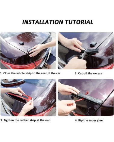 Αυτοκόλλητη αεροτομή Spoiler αυτοκινήτου - R-Z14202-A