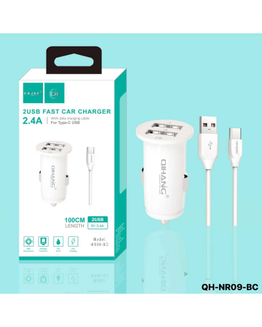 Φορτιστής αυτοκινήτου - Type C - QH-NR09-BC - Fast Charger