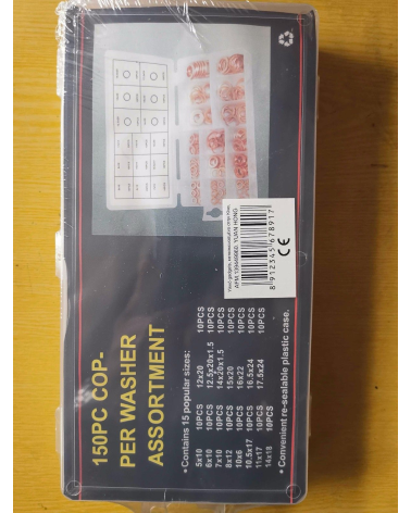 Σετ παξιμάδια πεταλούδα - 150pcs - 678177