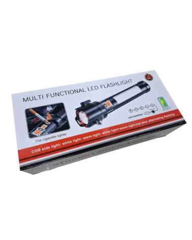 Επαναφορτιζόμενος φακός LED & εργαλείο έκτακτης ανάγκης - FA-SY2407