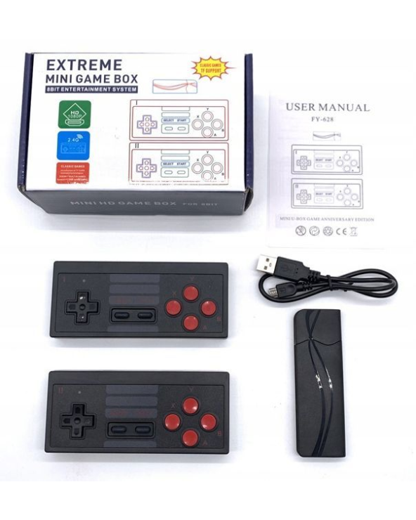 Ασύρματη κονσόλα παιχνιδιών Mini με 2 χειριστήρια - HD08-U