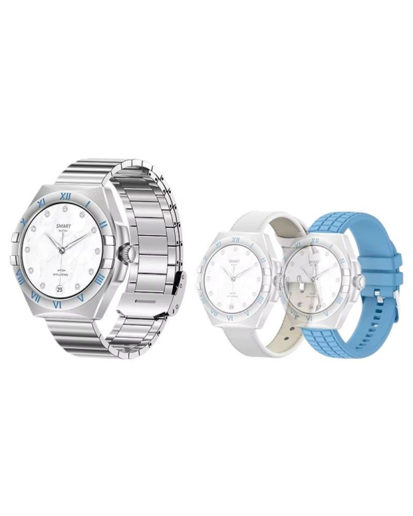 Σετ Smartwatch με 3 λουράκια - LG80 Mini - 065066 - Blue