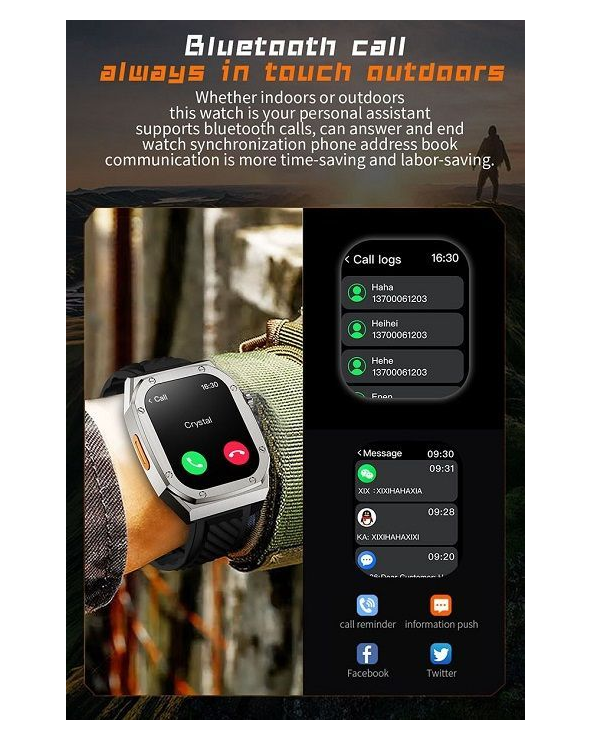 Σετ Smartwatch με 2 λουράκια - Z79 Max - 065080 - Black