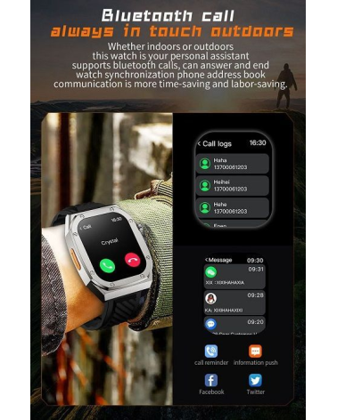 Σετ Smartwatch με 2 λουράκια - Z79 Max - 065080 - Black