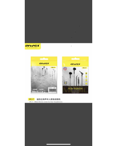 Ενσύρματα ακουστικά - PC-7 - AWEI