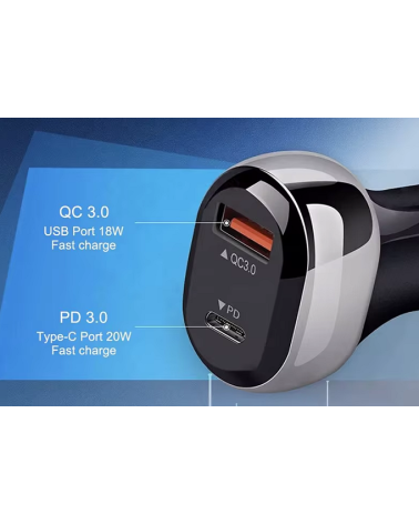 Φορτιστής αναπτήρα αυτοκινήτου - Quick Charger - D35