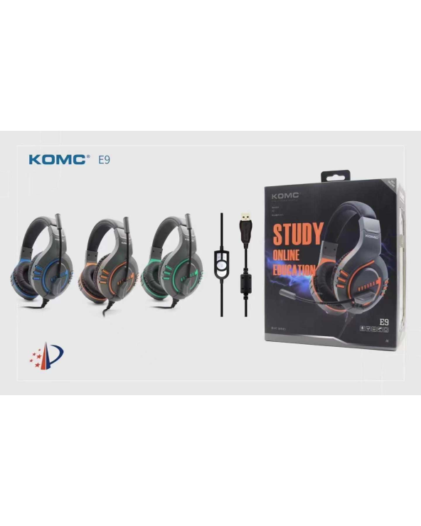 Ενσύρματα ακουστικά Gaming - E9 - KOMC - Blue
