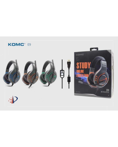 Ενσύρματα ακουστικά Gaming - E9 - KOMC - Blue